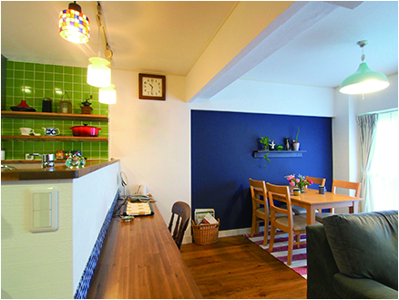 壁付キッチンを対面キッチンへ